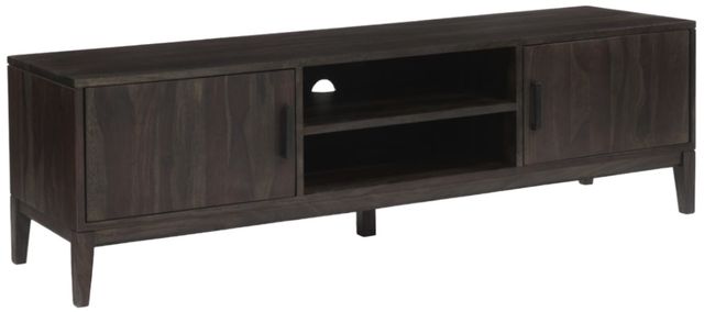 Porter International Designs Fall River Black Walnut TV Stand-0