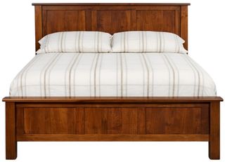 Amish Works Shaker Brown Queen Panel Bed