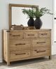 Signature Design by Ashley® Ridgester Light Brown Dresser and Mirror-1