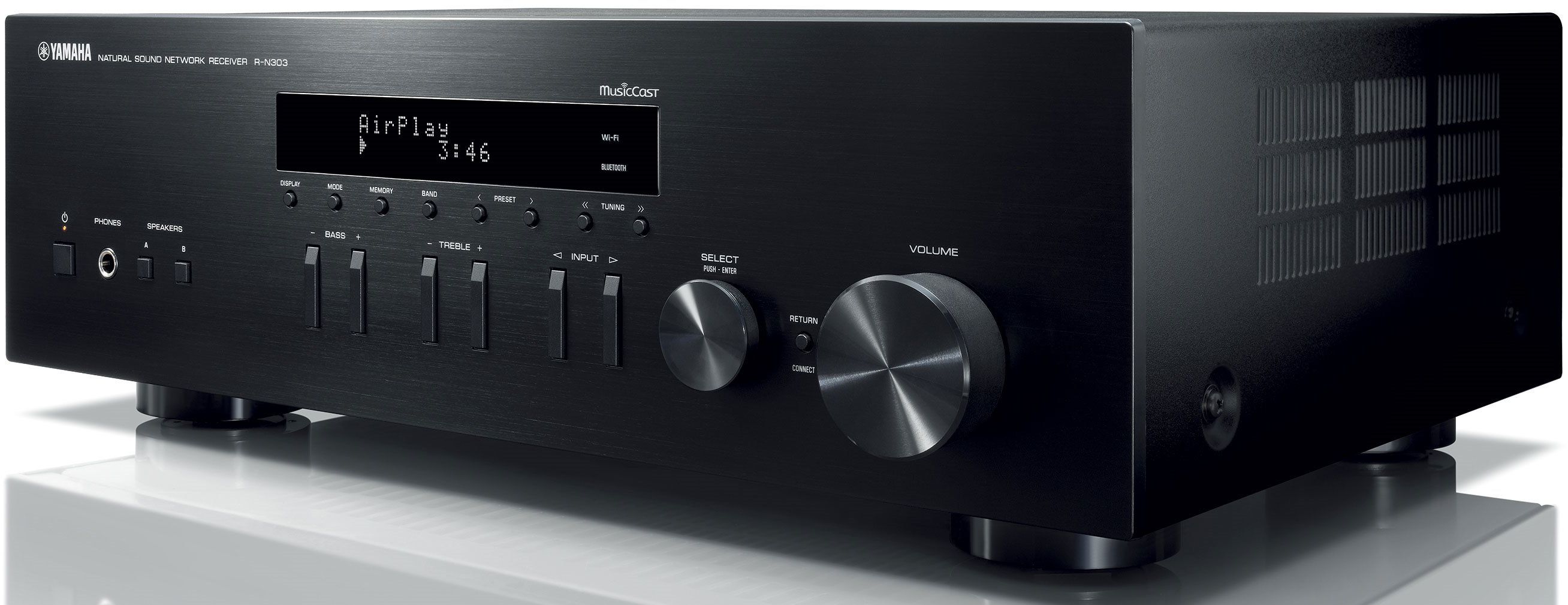 Yamaha Black 2 Channel Network Stereo Receiver | Cox Electronics