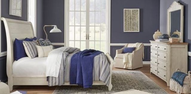 Liberty Furniture Farmhouse Reimagined 3-Piece Antique White Bedroom Set-0