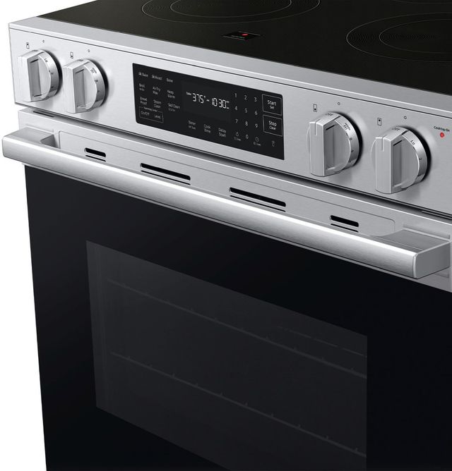 Samsung Bespoke 30" Stainless Steel Smart Slide-In Electric Range with No-Preheat Air Fry Max-3