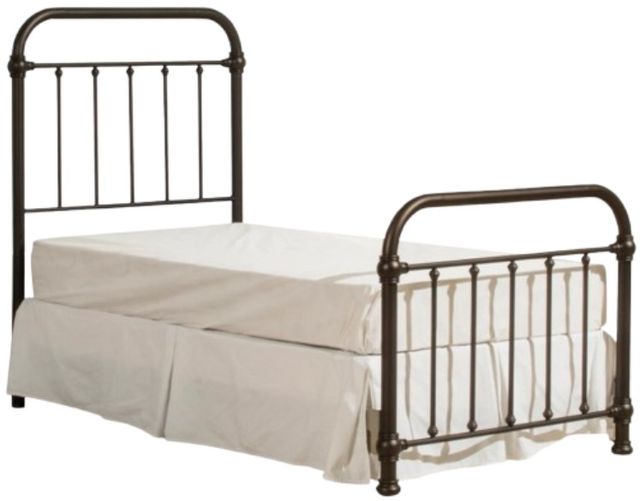 HH2 Home Kirkland Black 55" Twin Metal Rod Bed-0