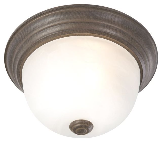 YHD Dark Brown 1-Light Flush Mount Lighting-2