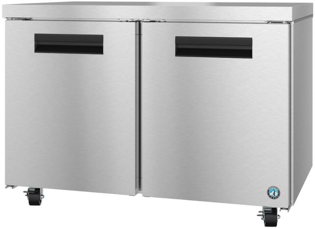 Hoshizaki Steelheart® 48" 12 Cu. Ft. Stainless Steel Two Section Undercounter Freezer with Stainless Doors-2