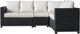 Enclover Trillium 4-Piece Black/White Sectional Set-1