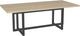 Amisco Customizable Ezra 84" Rectangular Extendable Table with 1.5" Solid Ash Top and 2 Leaves-0