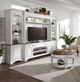 Liberty Furniture Magnolia Manor Antique White Entertainment Center with Piers-1