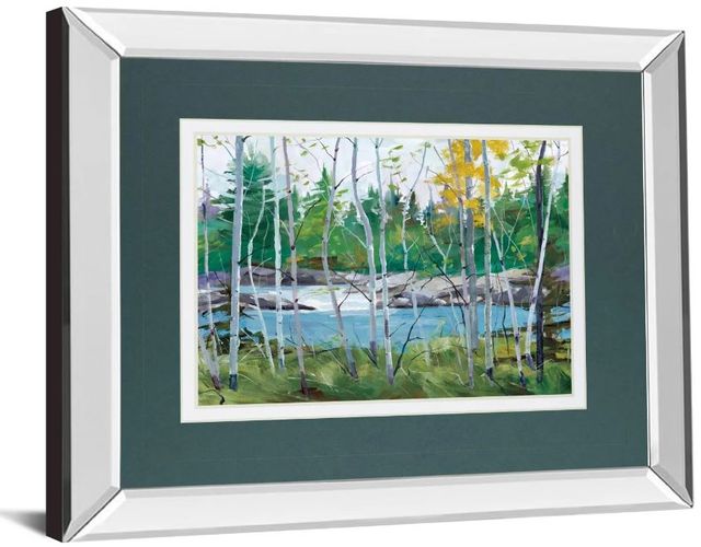 Classy Art Extounge Rapids by Hali Mirror Framed Wall Art-1