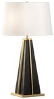 Wildwood Lamps Portofino Antique Brass/Natural Black Table Lamp-0