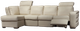 Fornirama 3745 2-Piece Off-White Reclining Sectional with Adjustable Headrest Set-0
