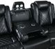 New Classic® Home Furnishings Orion II Black Dual Manual Reclining Sofa-4