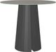 Amisco Customizable Gemma 48" Round Bar Height Pub Table with 0.5" Taupe Glass Top-0