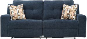 Signature Design by Ashley® Danum Ink Manual Reclining Sofa Front view of the Signature Design by Ashley® Danum Ink Manual Reclining Sofa