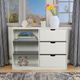 ACME Furniture Ratana Gray/White Cabinet-3