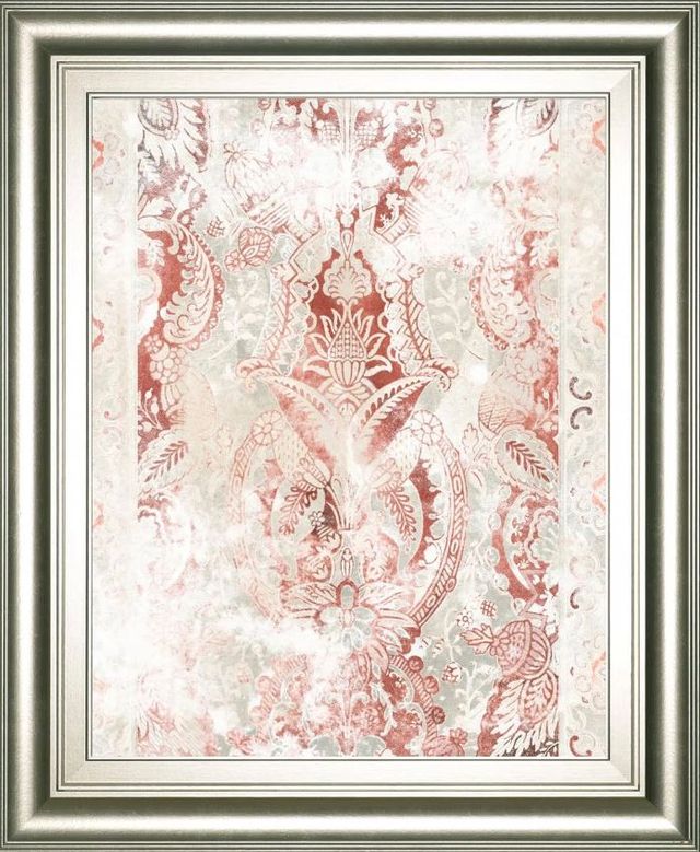 Classy Art Red World Traveler Textile IV by June Erica Vess Wall Art-0