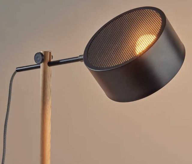 Adesso® Dylan Black Floor Lamp-1