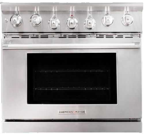 American Range Performer Iconica 36" Stainless Steel Pro Style Dual Fuel Range-0