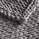 Olliix by Madison Park Chunky Double Knit 1 Dark Grey Handmade Chunky Double Knit Throw-1
