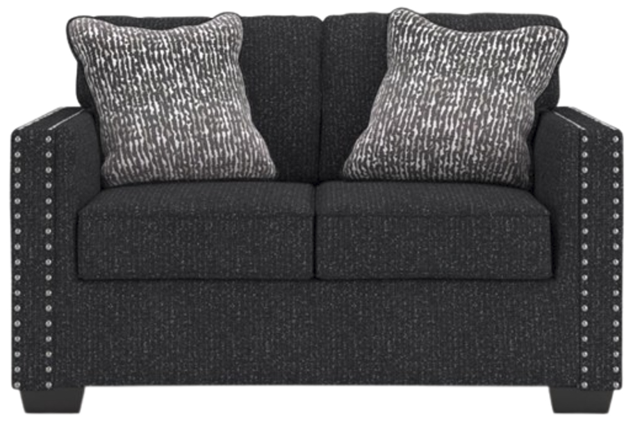 今市隆二　JSBLOVE 黒ラブ　クッション Benchcraft® Jasmine Peaks Coal Loveseat | iFurnish | Frisco, CO