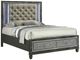 New Classic® Home Furnishings Radiance Black Pearl Queen Panel Storage Bed-0