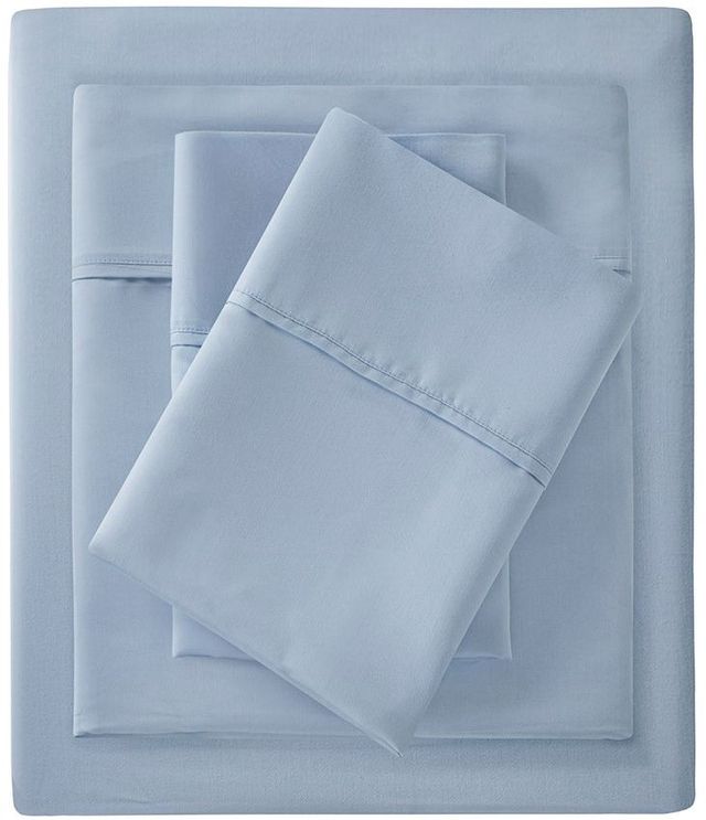 Olliix by Madison Park Blue Queen 1500 Thread Count Cotton Rich Sheet Set-0