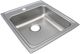 Elkay Lustertone® Classic Lustrous Satin 19-1/2" x 22" x 6-1/2" 1-Hole Single Bowl Drop-In ADA Sink-0