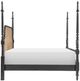 Legacy Classic Vintage Market Barnwood Oak/Kettle Black King Poster Bed-3