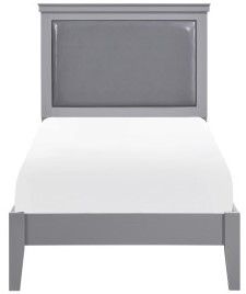Mazin Furniture Seabright Gray Twin Bed-0
