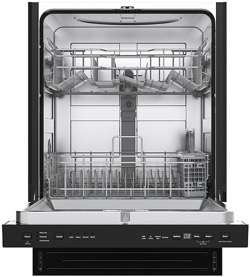 GE® 24" Black Top Control Built-In Dishwasher-1