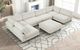 Furniture of America® Dagenham 7-Piece Beige U-Shape Sectional with Ottoman-2