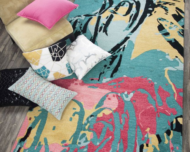 Rizzy Home Connie Post Blue/Multi 5' x 8' Rug-1