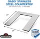 Napoleon OASIS® 24" x 24" Stainless Steel Countertop with 12" Burner Cutout-5