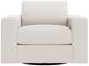 Bernhardt Vaughn Bernhardt Living White Swivel Chair-2