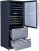 FORNO® 30" 16 Cu. Ft. Anti-Fingerprint Stainless Steel Built-In Wine Cooler with Refrigerator Drawers-1