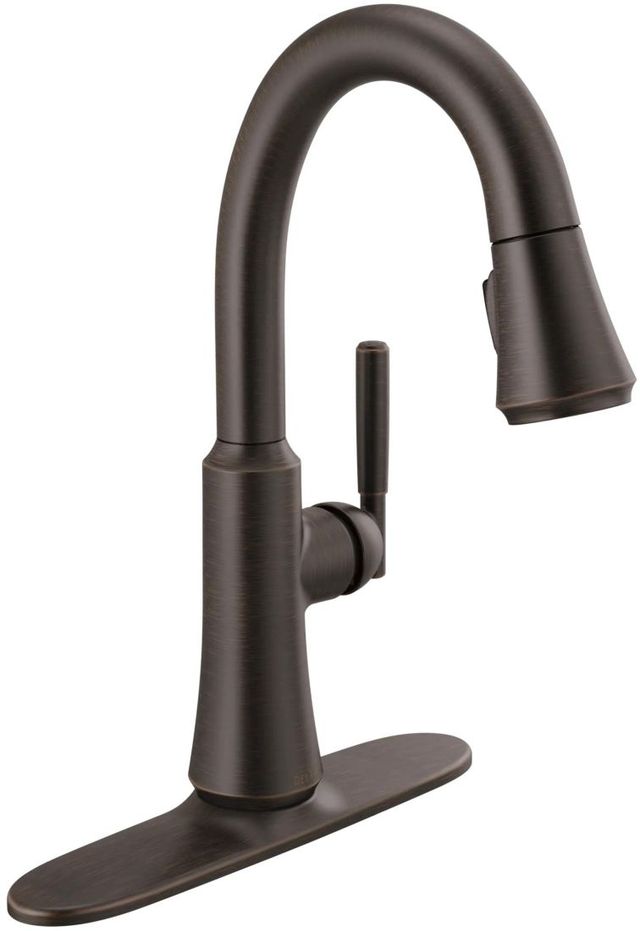 Delta Coranto® Venetian Bronze Single Handle Pull-Down Bar/Preparation Kitchen Faucet-1