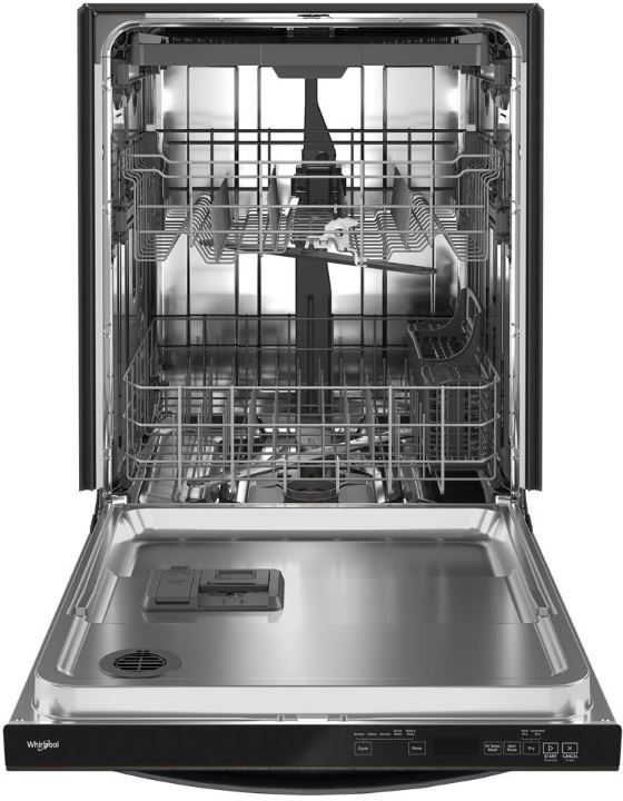 Whirlpool® 24" Black Stainless Built-In Dishwasher-1