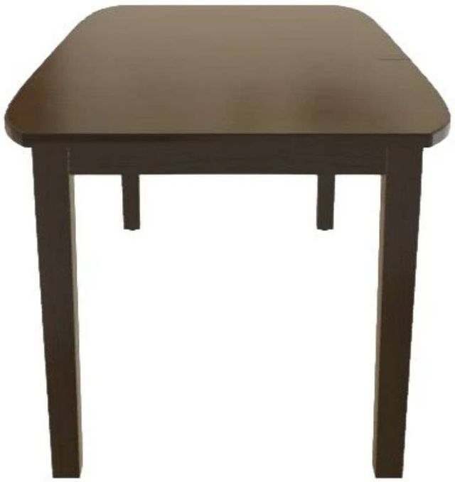 Mavin Customizable 60" Boat Extendable Dining Table with 12" Leaf-2