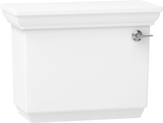 KOHLER® Memoirs® Stately White Right-Hand Trip Toilet Tank, 1.28 Gpf-0