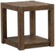 Liberty Furniture Broadmore Cobblestone Brown Square Chairside Table-0