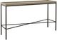 Elements International Timesch Natural Sofa Table with Black Base-0