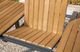 Furniture of America® Mackay Natural Teak Wood Outdoor Patio Dining Table with Gunmetal Base-3