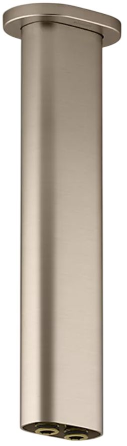 KOHLER® Statement® Vibrant Brushed Bronze 10" Ceiling-Mount 2-Function Rainhead Arm and Flange-0