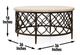 Steve Silver Co. Roland Yellow Cocktail Table with Bronze Base-2