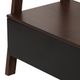 A & B Home Marcia Dark Brown Ladder Desk and Shelf-4