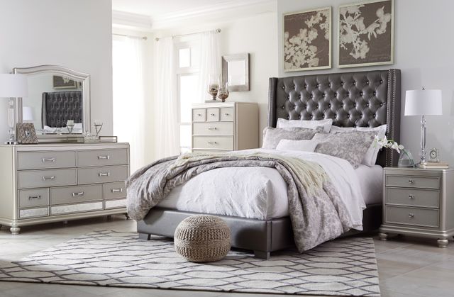 Signature Design by Ashley® Coralayne Silver Nightstand-2