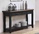 ECI FuECI Furniture Ashford Brown Sofa Table with Distressed Black Base-0