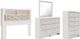 Signature Design by Ashley® Altyra 4-Piece White King Bookcase Headboard Bed Set-0