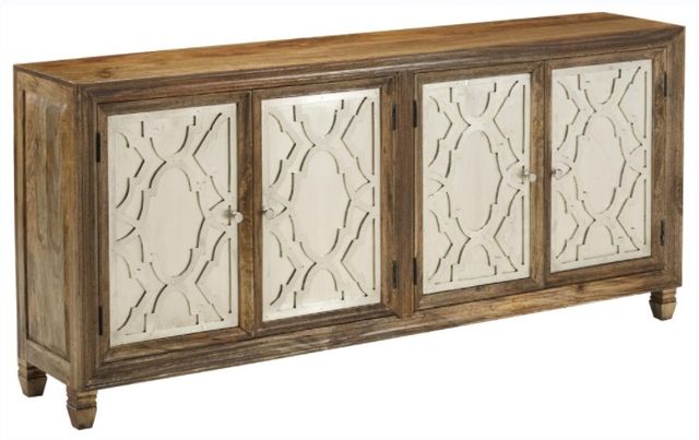 Jaipur Furniture Jigsaw Brown/Silver Sideboard-0