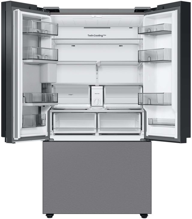 Samsung Bespoke 36 in. 30.0 Cu. Ft. Stainless Steel 3-Door French Door Refrigerator with Beverage Center™-4